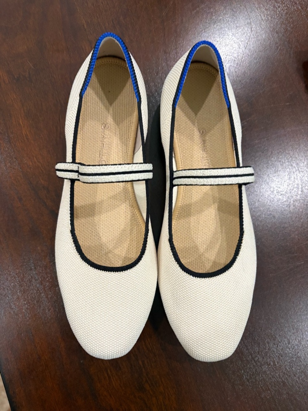Rothy’s Square Toe Mary Jane in Gardenia Size 8 Great Used Condition